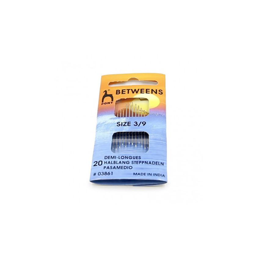 Aguja corta Patchwork para acolchar surtido nº 3/9 Pony (03861)