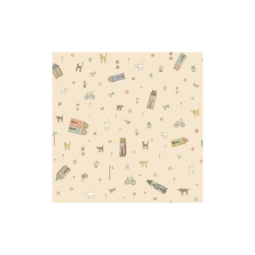 Tela My Neighborhood by Anni Downs HG2634,4