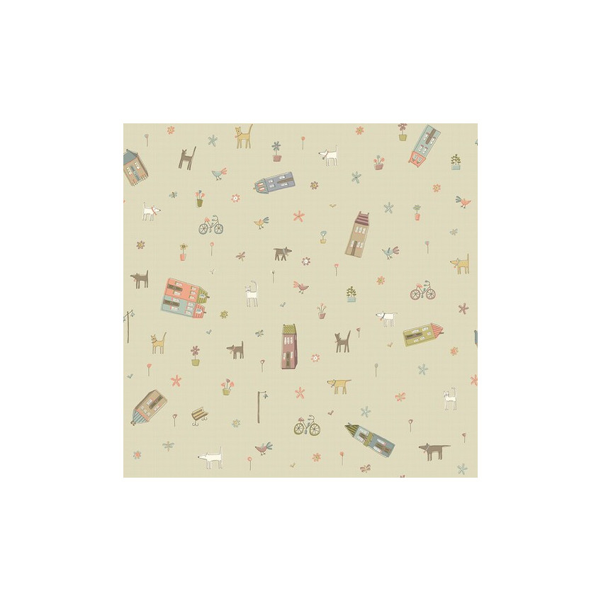 Tela My Neighborhood by Anni Downs HG2634,66