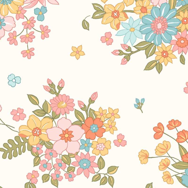 Tela Sunlit Blooms by Maywood Studio MAS9842-SW