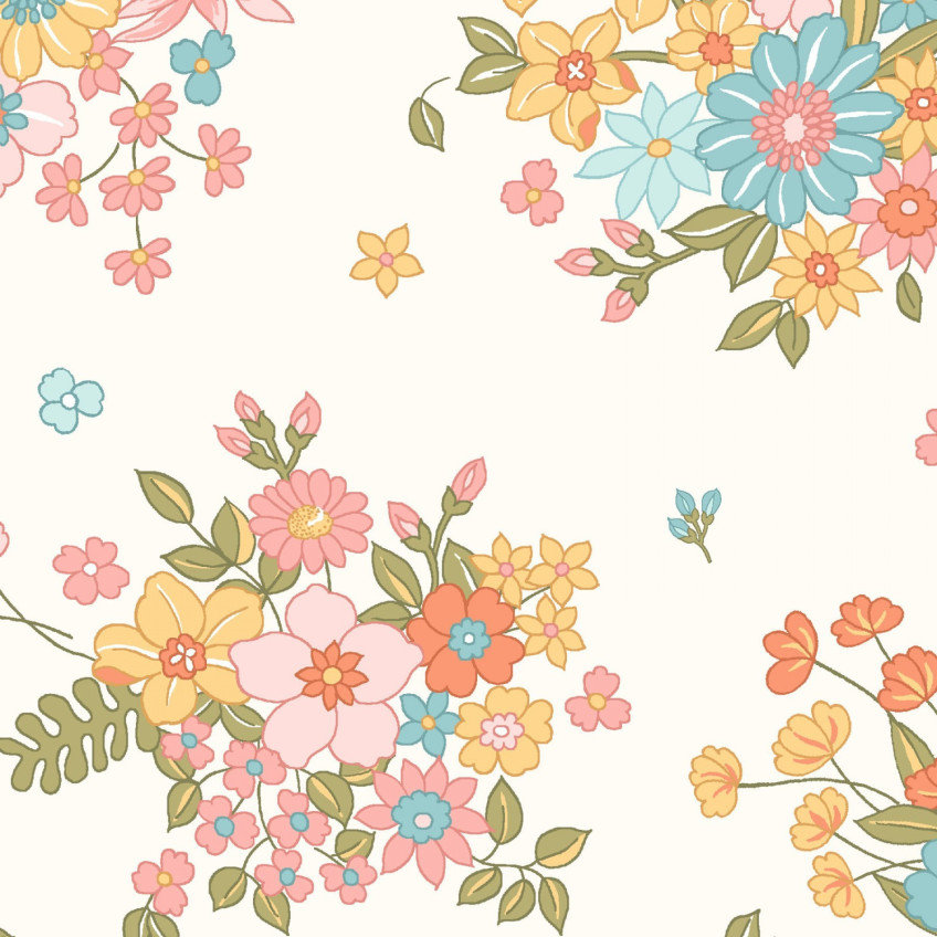 Tela Sunlit Blooms by Maywood Studio MAS9842-SW