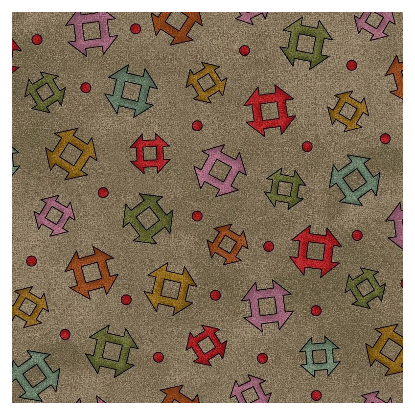 Tela Home Sweet Home Flannel by Bonnie Sullivan MASF9414-K