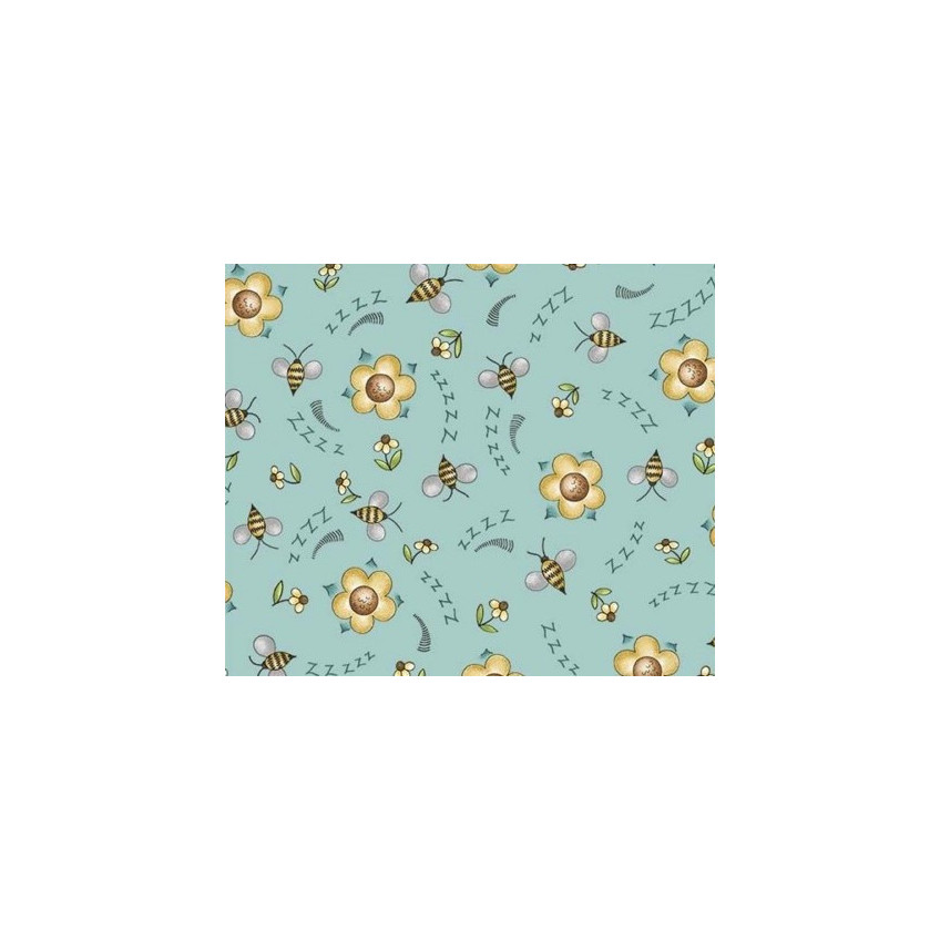 Tela Buzzing By by Jaqueline Paton DDC10313 Azul