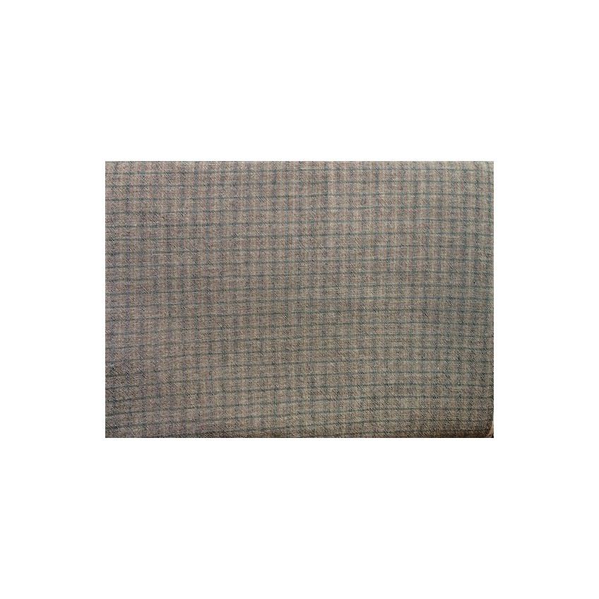 Tela Tramadas Japones Cuadrados Medianos Gris con Rayas Azul Claro y Oscuro