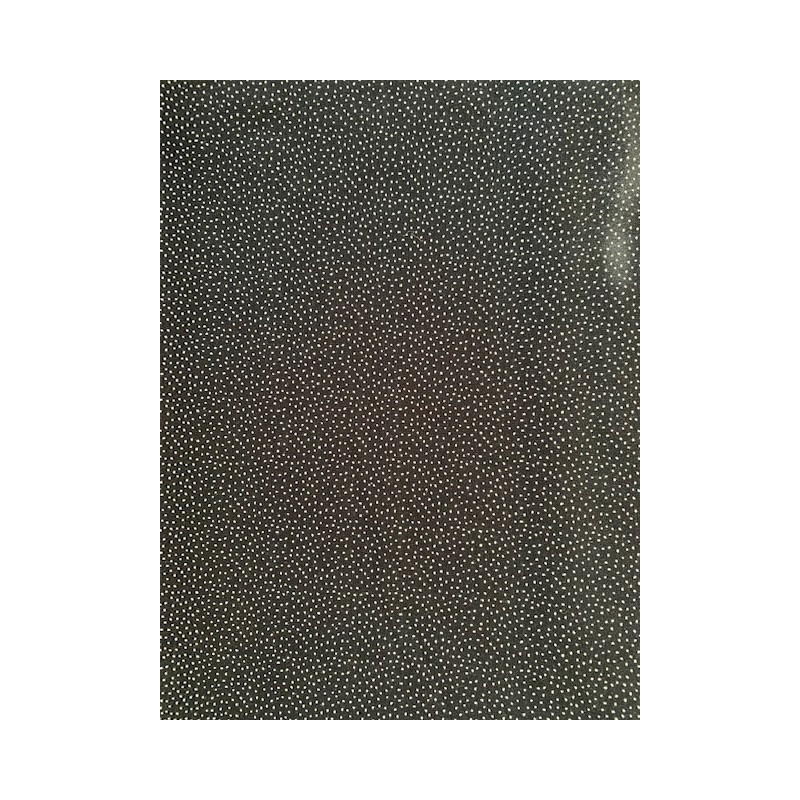 Tela Puntos blancos sobre fondo negro de Indigo Fabrics