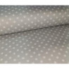 Tela Pique Estampado Bernal Topos (12) Gris/Blanco 64172-1001