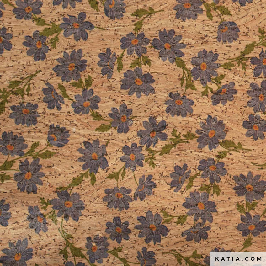 Tela Cork Print Marguerite Cork 2096-11