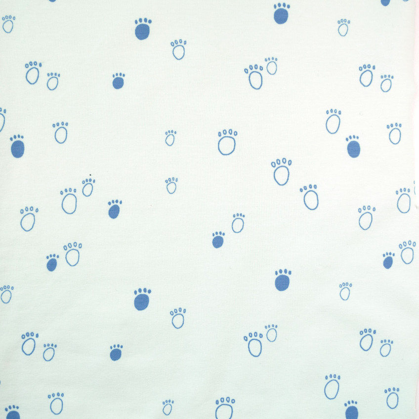 Tela Jersey A/W Polar Bear Footprint JAW84 (2102-84)