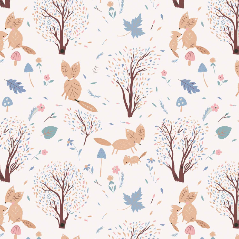 Tela Jersey A/W Foxes Stamp JAW98 (2102-98)
