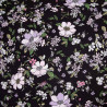 Tela Viscose Twill Print Pink Winter Flowers 2147-3