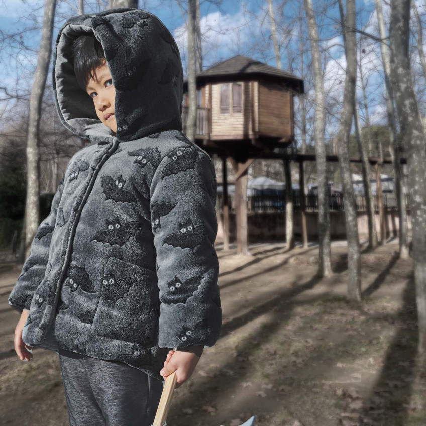 Tela Coraline Print Halloween Bats 3 - 2143