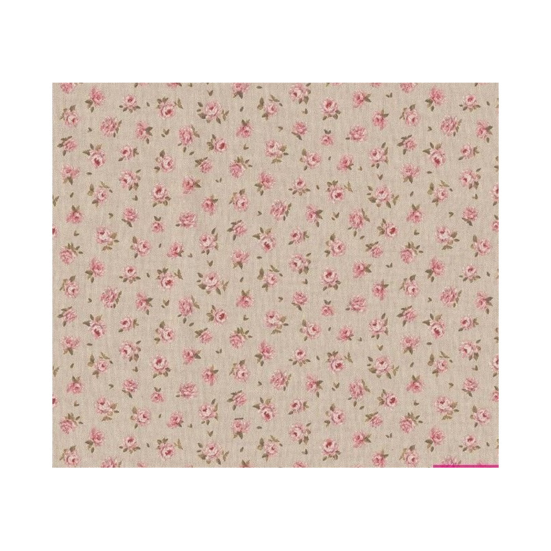 Tela Loneta Halp Panama Estampada Rose 01