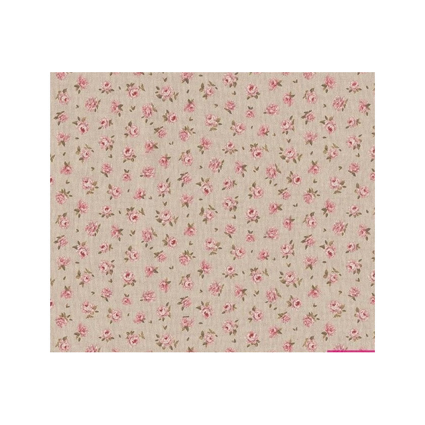 Tela Loneta Halp Panama Estampada Rose 01