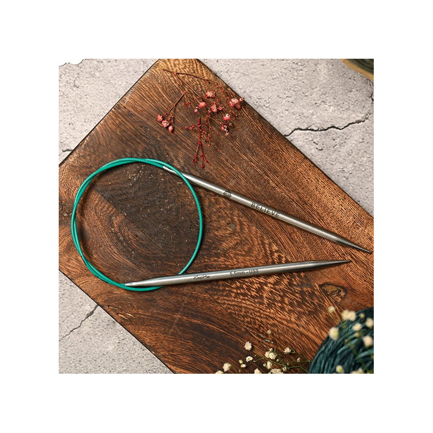 Aguja Circular con cable 80 cm Mindful  2,5