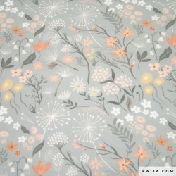 Tela Ecoviscose Swan Dance Flowers A/W E35