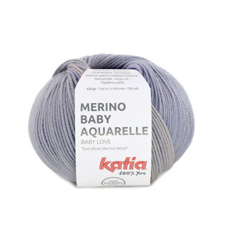 Lana Katia Merino Baby Aquarelle num 358