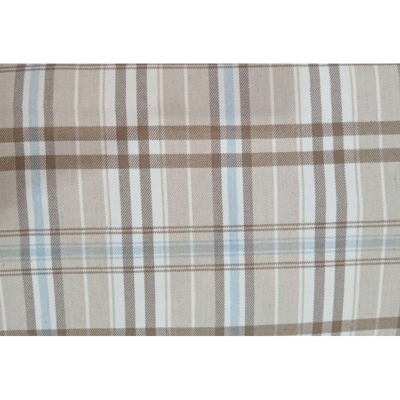 Tela Viella Tartan marrones y azules