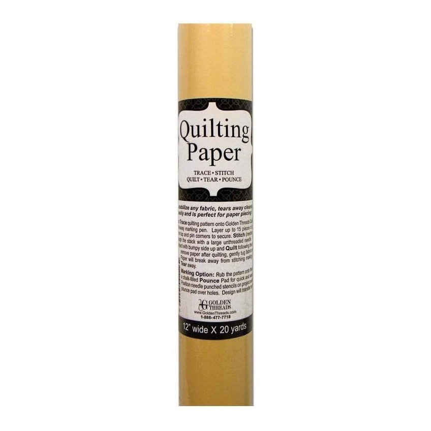 Papel para acolchado Golden Threads 12 "