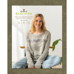 Eco Vita lana orgánica teñida con tintes naturales Book patrones bordado de calcetines U15909/E22.