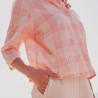 Tela Katia Fluor Madras Fuchsia-Salmon 2018-1
