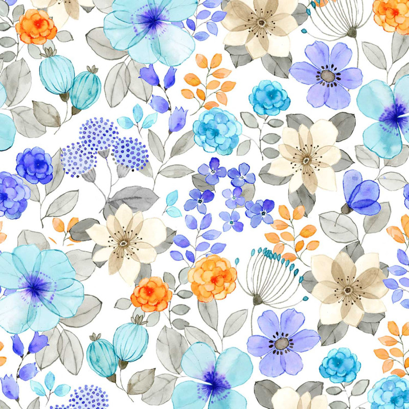 Tela Katia Swim Print Hanami 2225-1