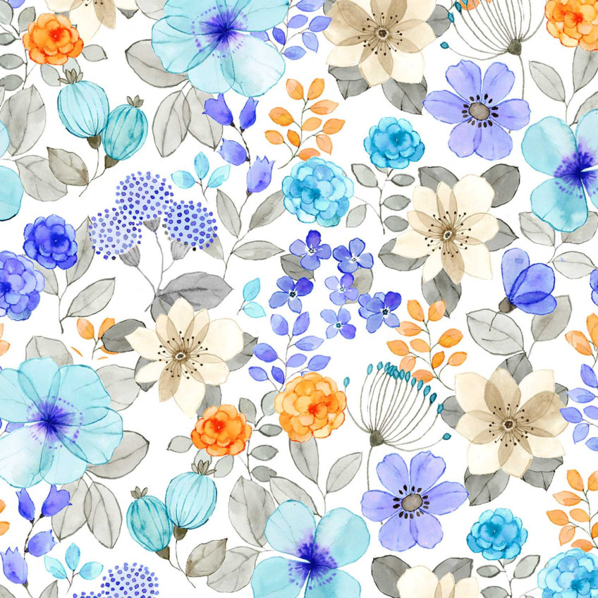 Tela Katia Swim Print Hanami 2225-1