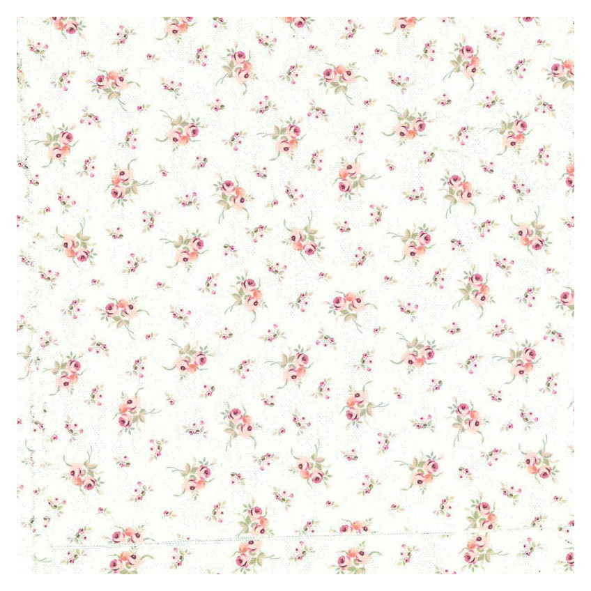Tela Loneta Rosas pequeñas GR58913,4 de 140 cm